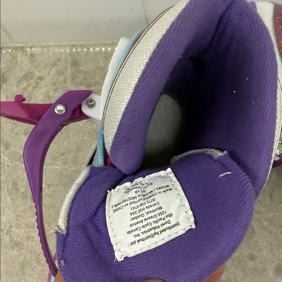 Disney Frozen Adjustable Ice Skates fits sizes Y8, Y9, Y10, Y11. Like New! - Picture 5 of 11
